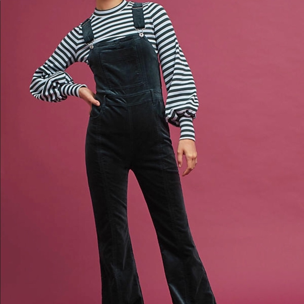 Pilcro Velvet Overalls